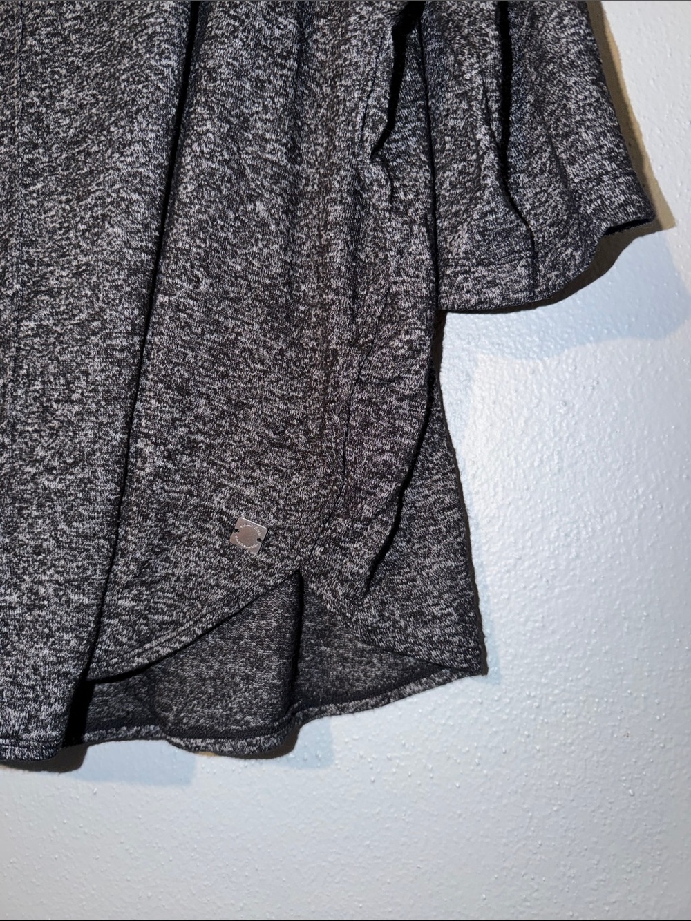 Calvin Klein Performance Dark Heather Charcoal Hooded Pullover - Picture 4 of 5